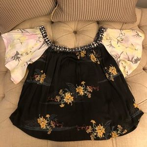 Free People never worn cold shoulder top